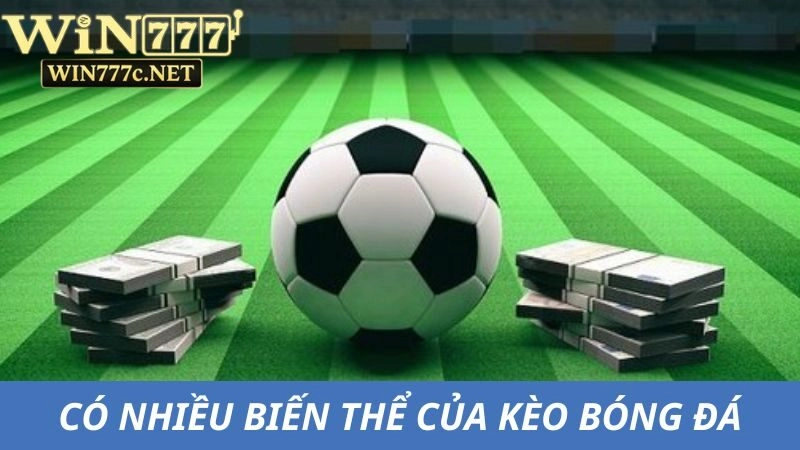 Có nhiều biến thể trong hệ thống kèo bóng đá