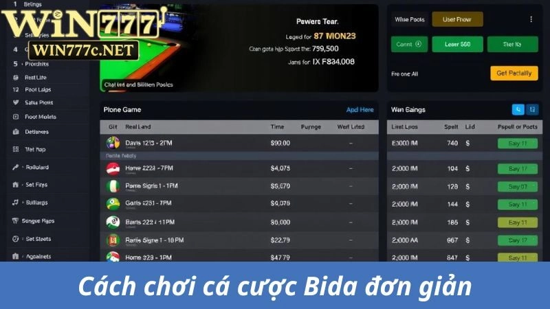 Cách chơi cá độ Bida cực đơn giản