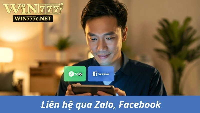 Liên hệ qua Zalo, Facebook