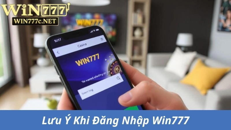 Lưu ý khi đăng nhập Win777