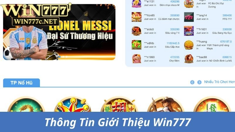 Thông tin giới thiệu Win777
